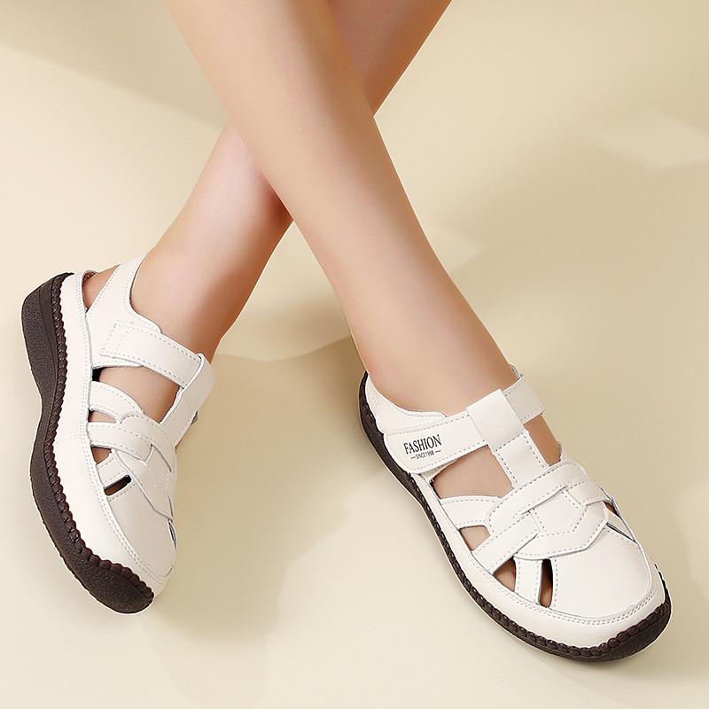 35-43 Summer Women's Sandals Openwork Breathable Slip-on Buckle Non-slip