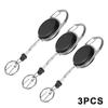 Easy-Pull Buckle Retractable Keychain With Scale Ruler Anti-Lost For Fishing Gear Multi-Function Tackle Accessory