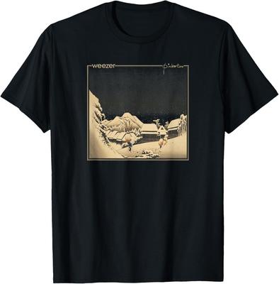 Camiseta Negra Unisex de Corte Clásico Weezer - Portada del Álbum Pinkerton