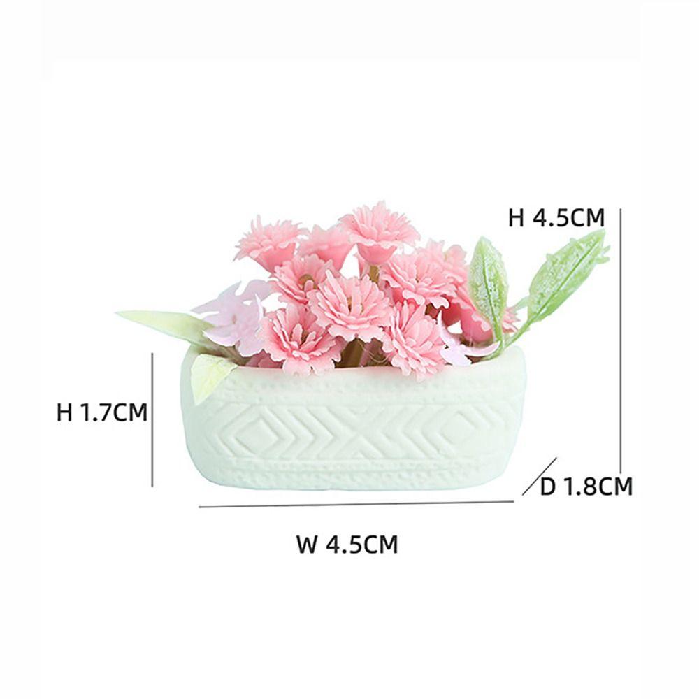 Multicolor Dollhouse Flower Bonsai Babysbreath Jasmine Micro Bonsai Toy Miniature Potted Plants