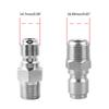 Pressure Washer Adapter Set 3/8" Quick Connect Fittings Male Pressure Washer Quick Disconnect Stainless Steel 5000 PSI