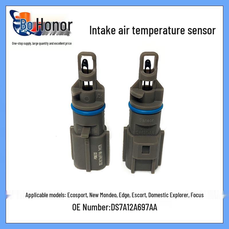 Compatible with Wingbo, New Mondeo, Edge, Ford Escort: Intake Air Temperature Sensor DS7A-12A697-AA. Three-Dimensional