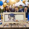 Double-Layer Graduation Money Holder Pull-Out Card Graduate Cap Shaped Graduation Cash Gift Unique Keepsake Gift Card Holder
