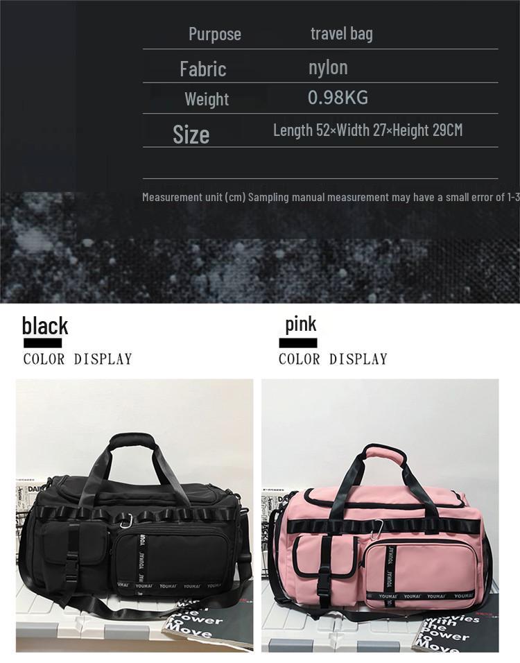 Grote Handtas voor Dames en Heren: Zakelijk, Fitness, Buiten, Nat/Droog Scheiding