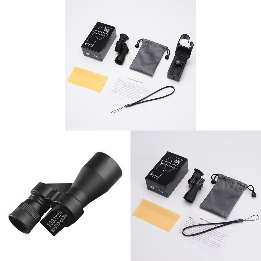 Portable Monocular Telescope 1000x20 Compact High Power Outdoor Kids And Adults Scope
