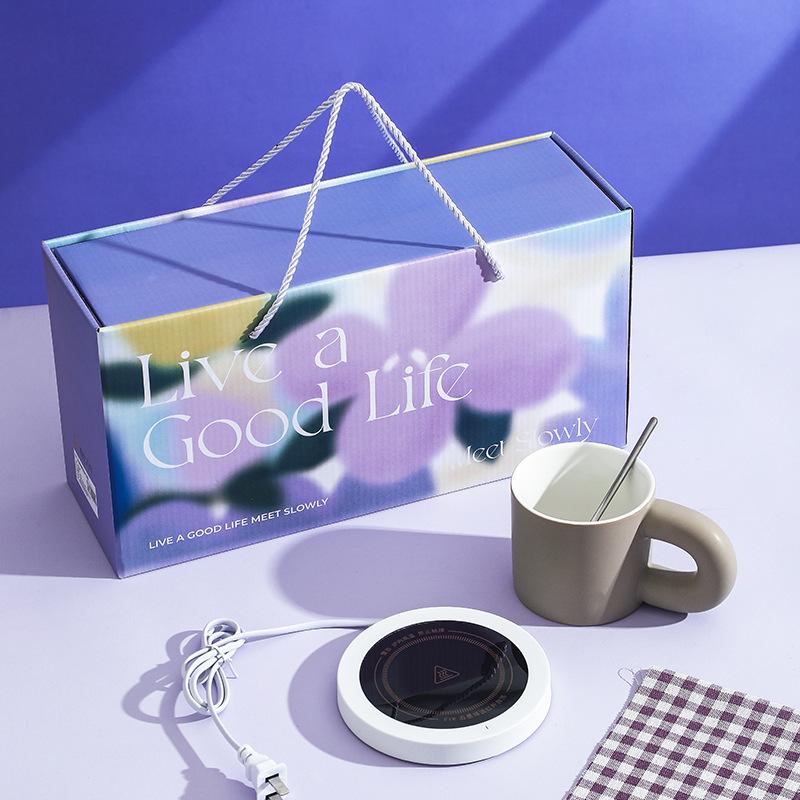 

Life In Good Life Керамическая кружка с постоянной температурой, подарочный набор высокой ценности, цветная глазурь, кружка в стиле INS, сувенир для фестиваля или мероприятия 301-400ml