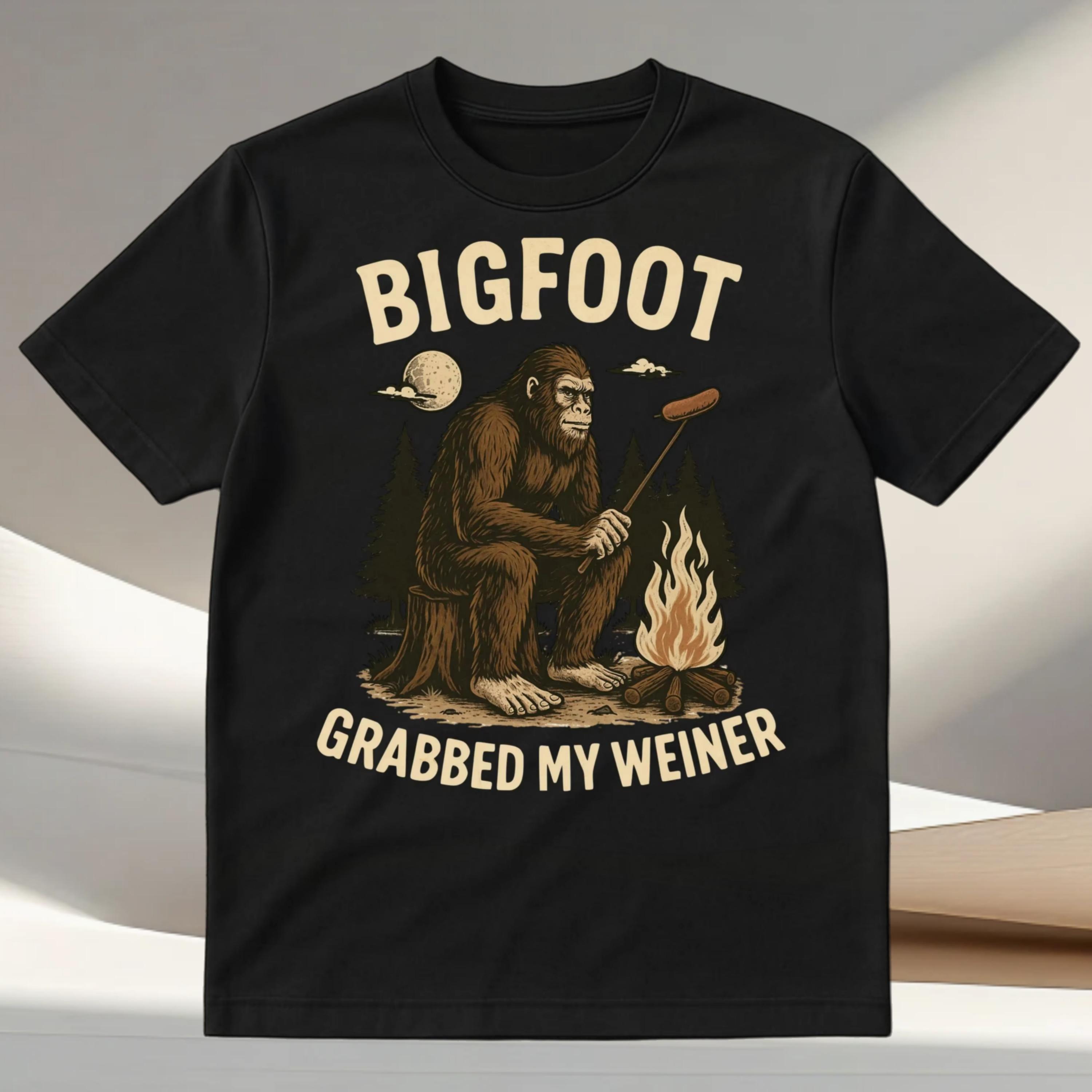 Bigfoot Campfire Wiener T-shirt XXXL