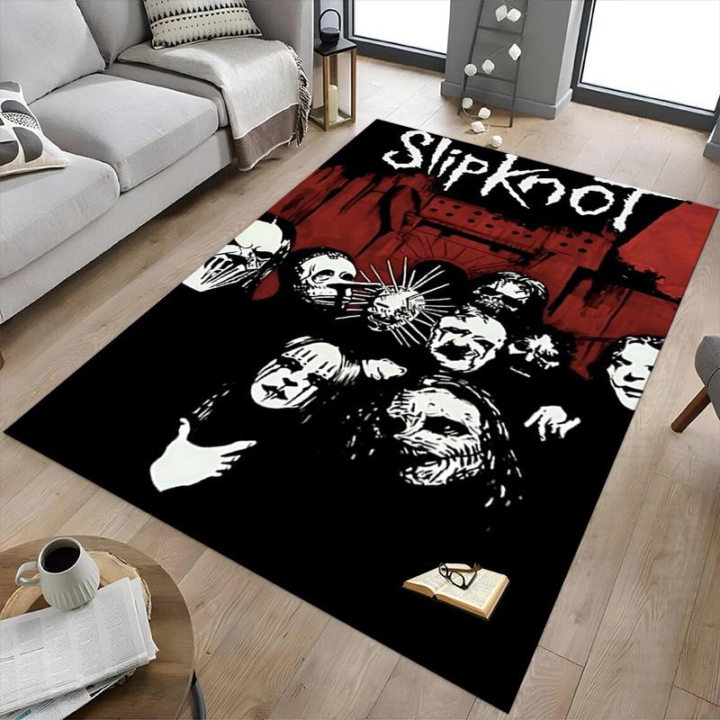 1pz Slipknot Ufficio Domestico, Tappetino da Pavimento Durevole in Poliestere con Facile, Decorazione per Ufficio, Stile Urbano, Supporto Antiscivolo, Tessuto di Alta Qualità