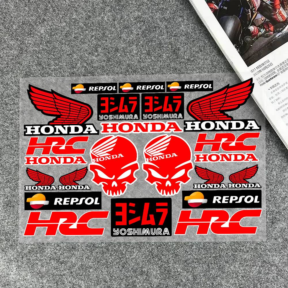 ydcr7 Stickers Moto Sticker Auto Body Bumper for Honda Windows Motorcycle Laptop Walls Vinyl Decal Car Tuning Accessories