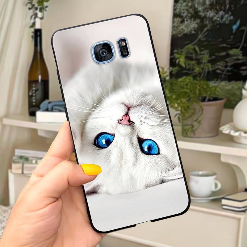 For Samsung Galaxy S7 edge Case Cover Cute Letters Soft Silicone Coque Phone Case For Samsung s 7 S7 edge S7edge G930 G935 cases