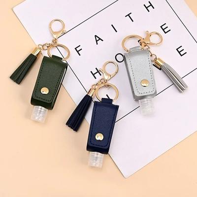 Leather Hand Sanitizer Holder Leakproof Empty Travel Bottle Universal Refillable Containers