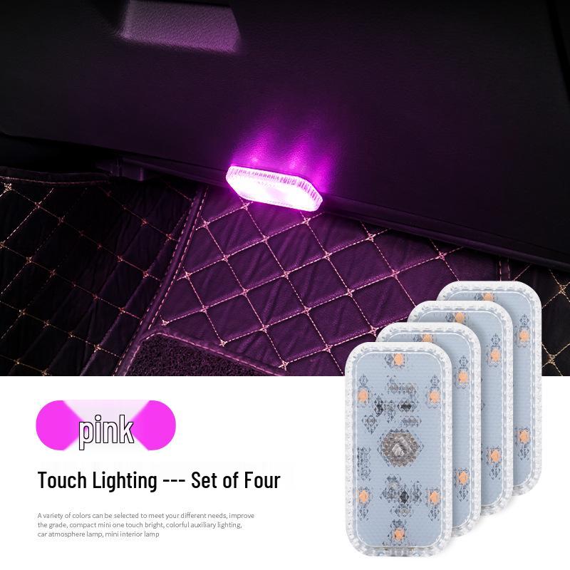 LED Wireless Rechargeable Car Atmosphere Touch Sensor Light