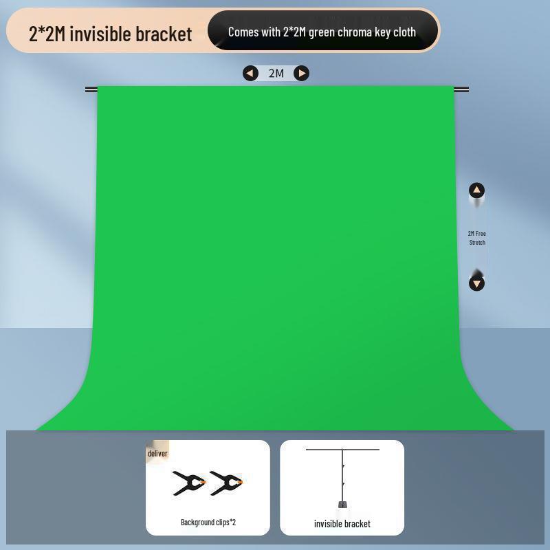 Invisible Green Screen Chroma Key Stand with Thickened Cloth for Photography and Film