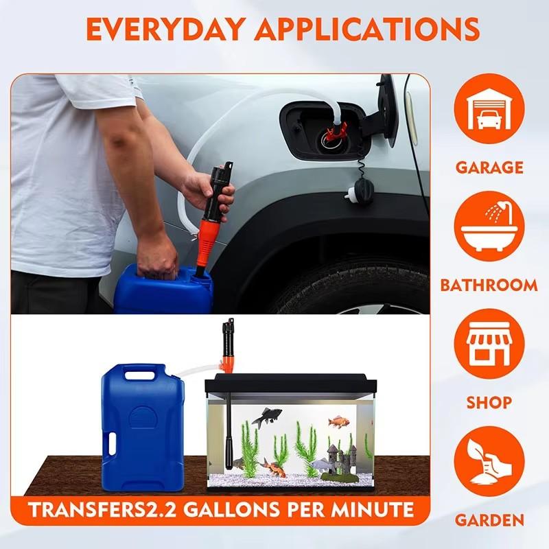 Multi-Use Portable Electric Transfer Pump Automatic Fuel Liquid Transfer Pump Fluid Extractor Oil Suction Pump ForCar Motorcycle