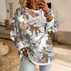 Top Pullover da Donna a Strati Lunghi con Collo Alto Aspetto Maglione Casual