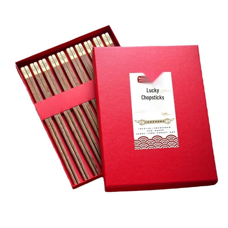 Premium Wenge Wood Chopsticks Gift Set