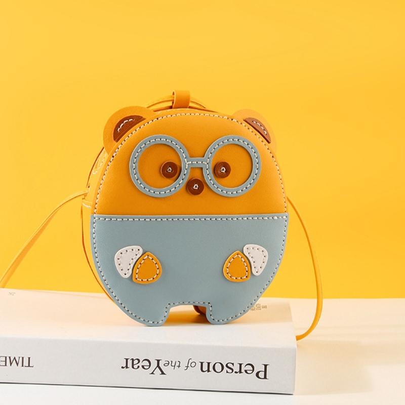 DIY Bear Crossbody Bag Making Complete Set Cute Bear Shoulder Bag Making Materials Kits Sewing Craft Tool Birthday Gift