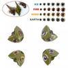 336Pcs/pack Realistic Fishing Baits Eye Materials with 4D Fish Eye Fishing Lures Set For Enhances Fishing Attraction