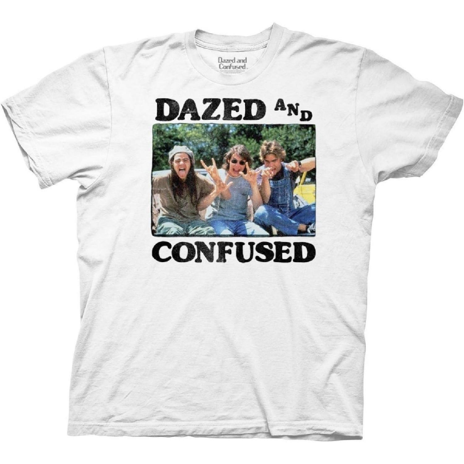 Ripple Junction Mens Dazed and Confused T-Shirt - Dazed and Confused Movie Mens Fashion Shirt - Matthew McConaughey Tee S белый