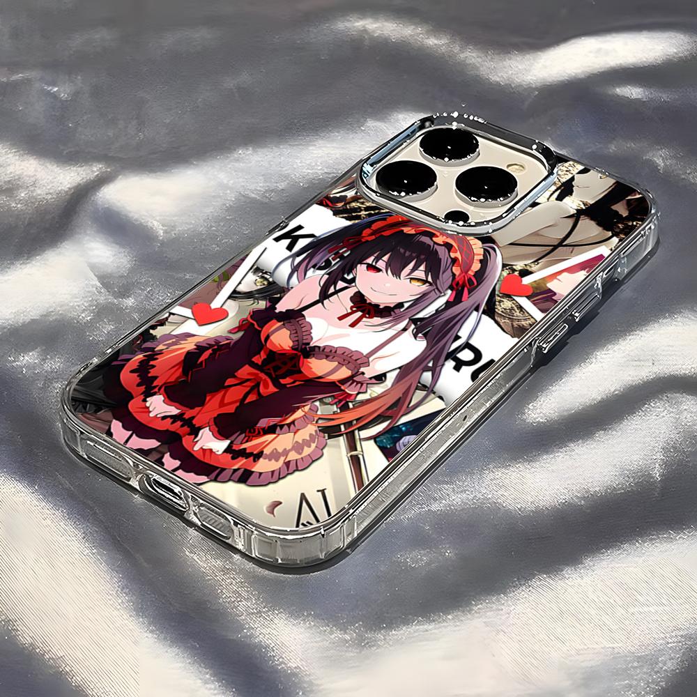 Anime Date A Live Tokisaki Kurumi Cute Phone Case For IPhone 17 Pro Max 16 15 14 Pro Max IPhone 13 Pro Max 11 Plus Transparent C