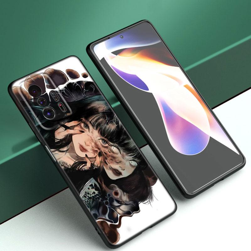 

Чехол для телефона Shintaro kago Horror Cartoon для Xiaomi Mi A2 8 9 SE Note 10 10T 11 12 Lite 9T 11T 12S 12T Pro A3 6X 12X Черная крышка Xiaomi 12T Pro 5G
