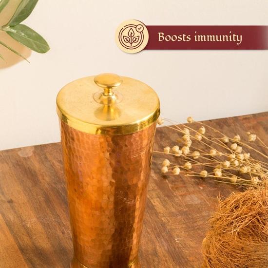 Copper Water Serving Glass Serving Glasses Copper Health Benefits 600ml