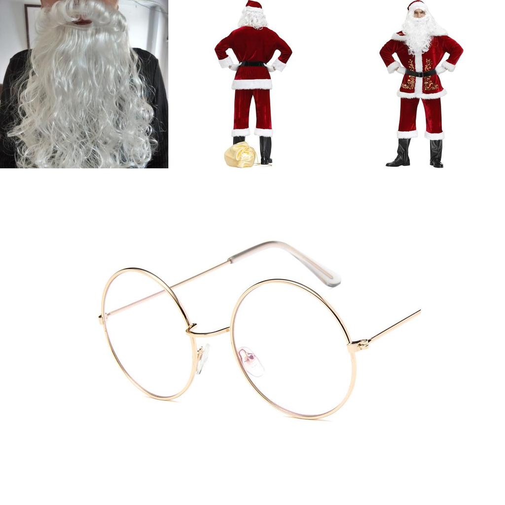 Luxuriöser Samt Weihnachtsmannanzug für Weihnachtsfeiern und Cosplay-Partys