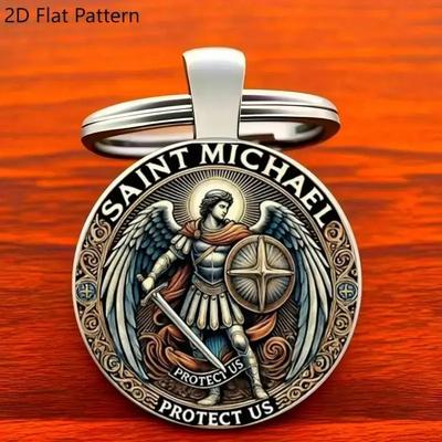 Fashion Alloy Round Keychain Anniversary Gift Accessory