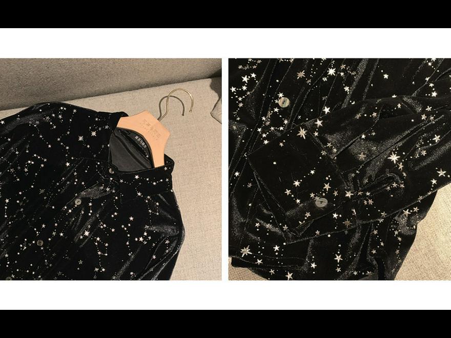 Ανδρικό Vintage Ιαπωνικό Πουκάμισο Έναστρης Νύχτας - Μοντέρνος Εξειδικευμένος Σχεδιασμός Ανοιξιάτικη Μπλούζα