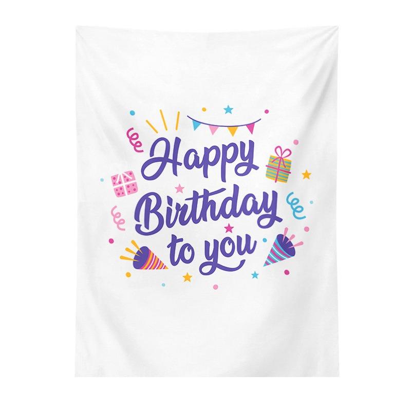 Birthday Party Hanging Cloth Home Wall Decoration Tapestry Office Living Room Tapestry
