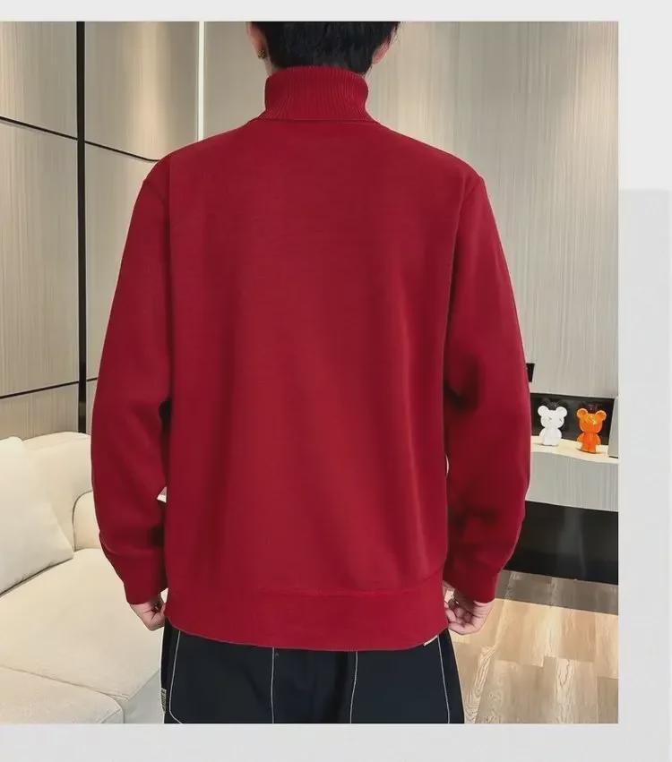 Men's Trendy High Collar Sweater for Autumn/Winter 2023