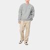 Carhartt WIP Moletom Script Americano Masculino Cinza I025475-V6-XX