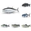 Marine Tuna Animal Salmon Resin Model Toy For Kids Display Gifts Decoration