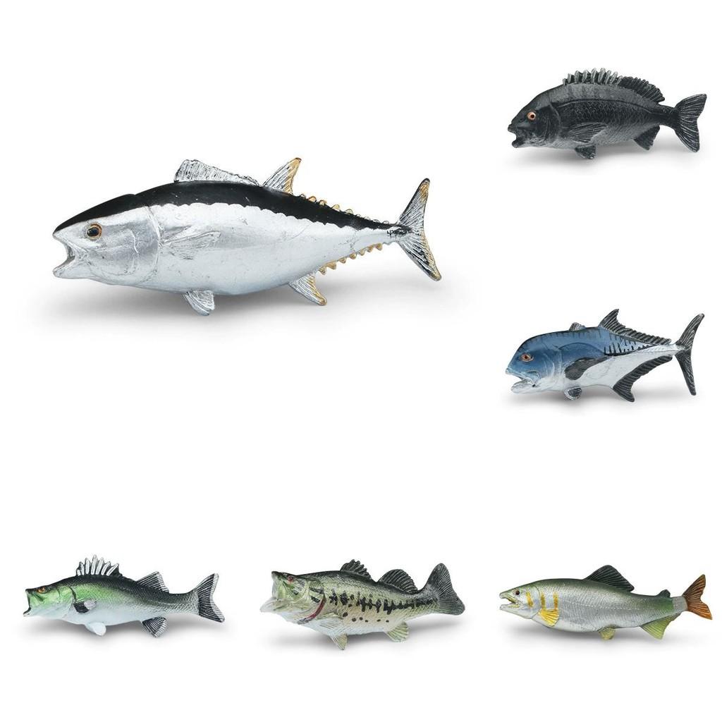 Marine Tuna Animal Salmon Resin Model Toy For Kids Display Gifts Decoration