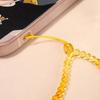 Jingde Jewelry Gradient Amber Beeswax Beaded Phone and ID Wrist Lanyard