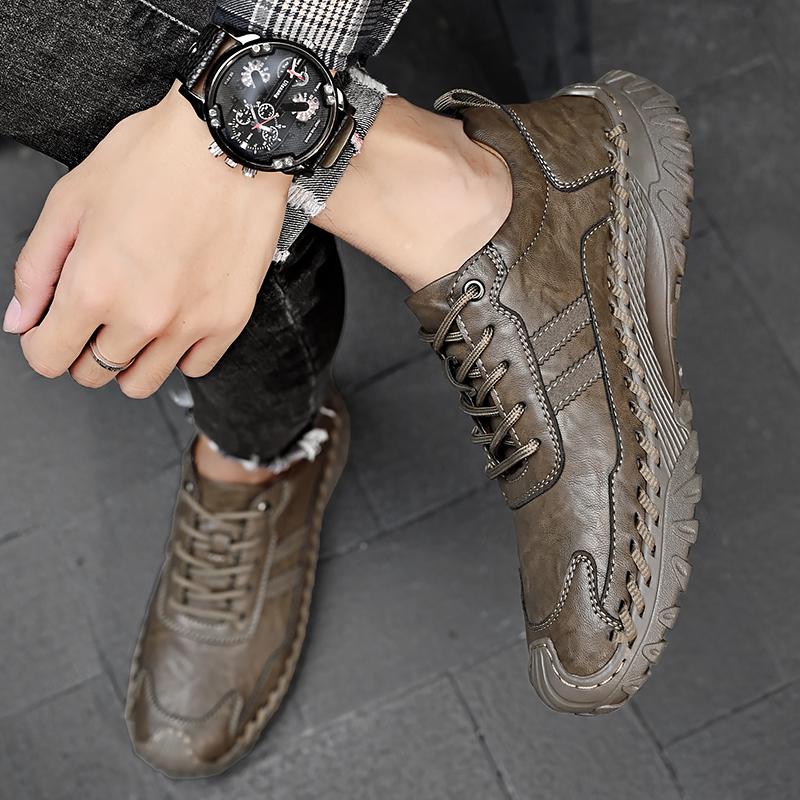 Купить Весенне-осенняя брендовая мужская обувь из натуральной кожи ...