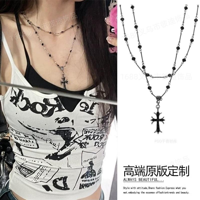 Retro ethnic style long pendant necklace light luxury niche high-end sweater chain temperament versatile personality jewelry women
