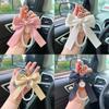 Creative Butterfly Pearl Chain Keychain Fashionable Bag Pendant With Personality Tassel Bow Zinc Alloy Material Ideal Gift For Couples Friends And