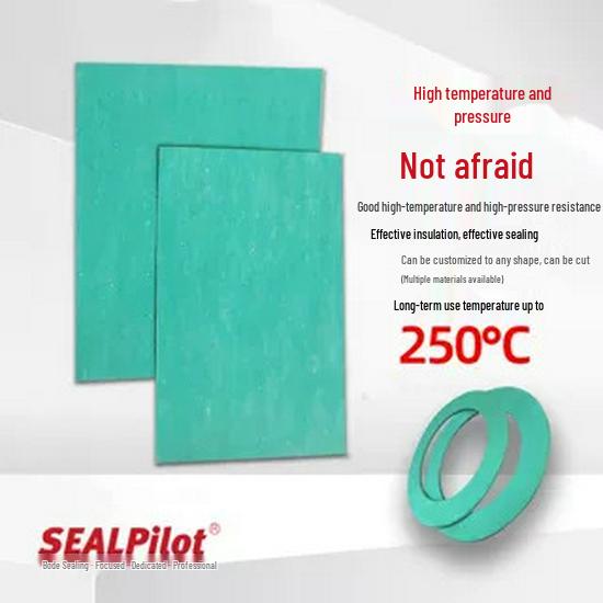 Inorganic Fiber Rubber Sheet Gasket - High Temp/Pressure, Oil Resistant, Irregular Shape Sealing Paper