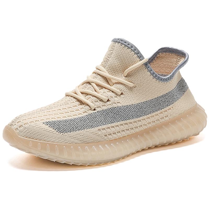 Chaussures Décontractées de Sport Crème Glacée Blanc Pur Style Homme Femme Kaki Drill Pour Chaussures Galaxy Ama Sesame Star Respirantes Été