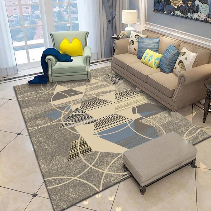 Nordic Abstract Style Living Room Carpet Coffee Table Sofa Cushion Bedroom Bedside Carpet
