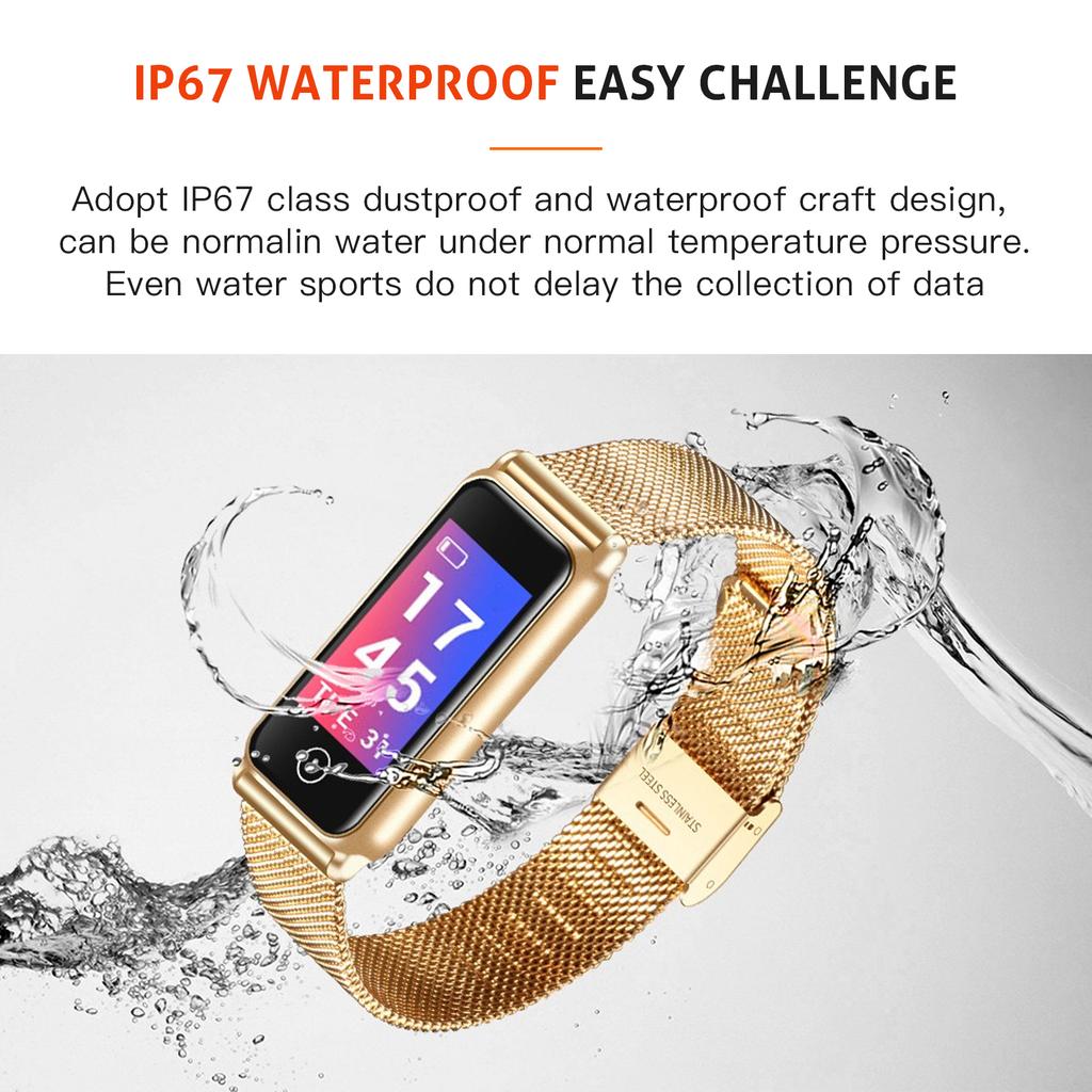 IP67 Waterproof  orts Bracelet 0.96in Screen Watch Fitness   Monitoring Smart Band