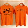 Cartoon Casual Short Sleeve Crew Neck TShirt for Unisex Novelty Graphic Tee Stupid Bike Cool Print Regular Fit Vintage Aesthetic