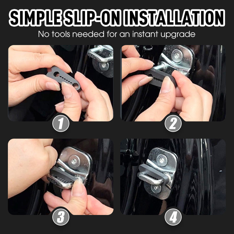 4pcs Car Door Anti-Shock Pad Silicone Buffer Cushion Noise Reduction Sticker Protector for Vehicle Door Lock Auto Accessories