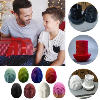 3D Printed Maze Egg Puzzle Box Brain Teaser Maze Egg Storage Box Dragon Egg Fidget Toy for Kids Adults Home Office Desk
