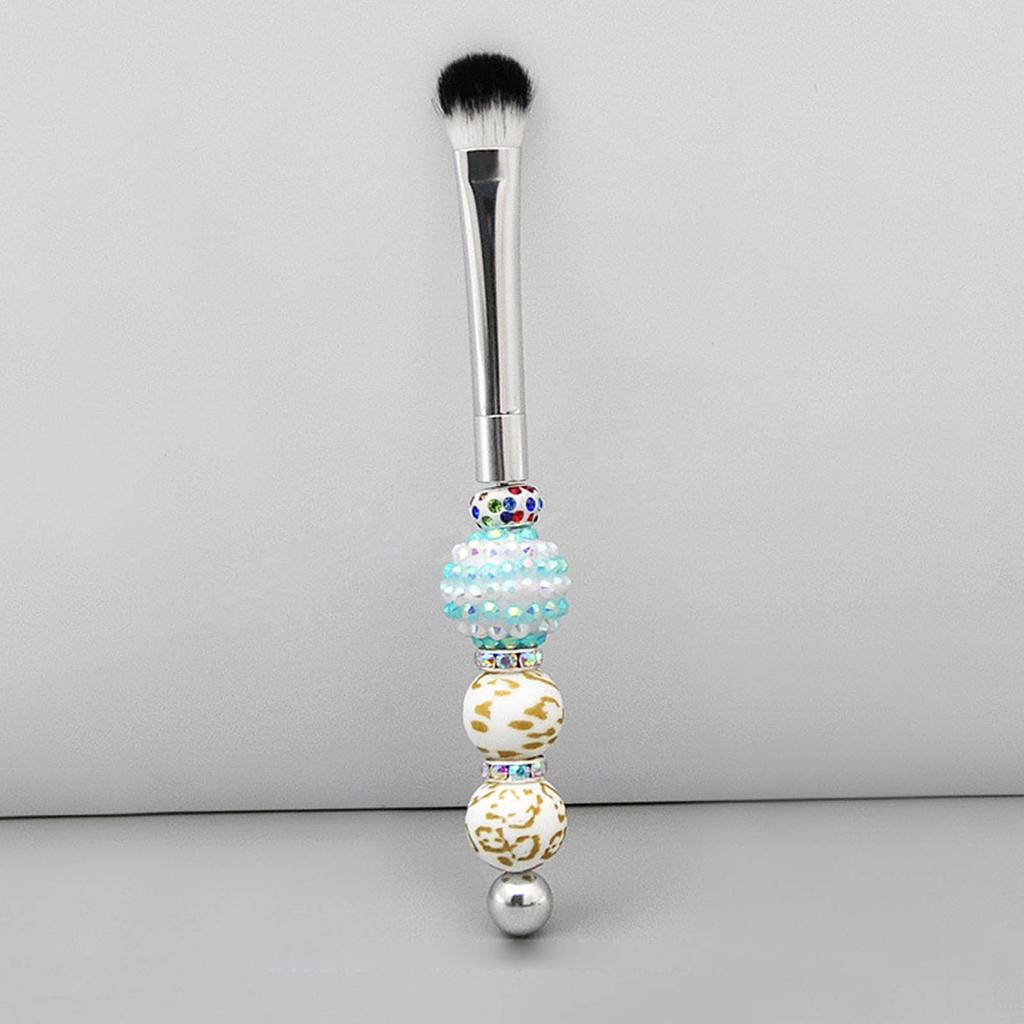 5pcs/set Makeup Brushes Metal Handle Beaded Makeup Brush with Soft Bristles for Makeup DIY Brush Eye Makeup Accessories