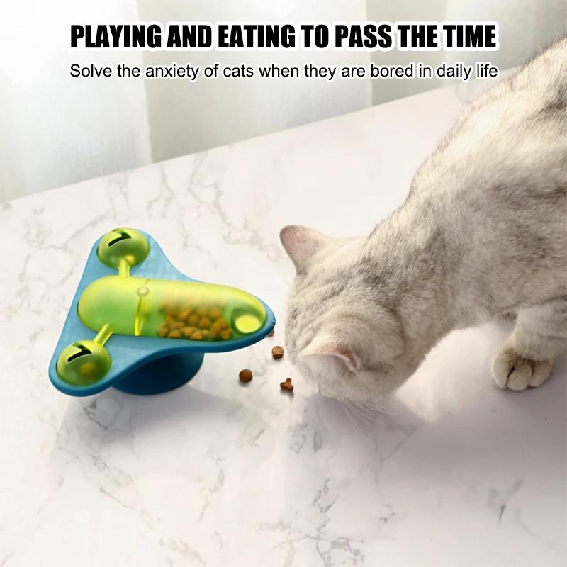 Rotierender Fliegender Stuhl Katze Teaser Spielzeug Schwindel Kleinflugzeug Futterausgabe Katzenspielzeug Katzenspielzeug Interaktive Haustierprodukte