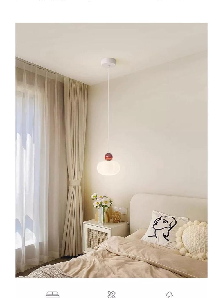 Cream Pumpkin Style Wall Lamp - Warm & Romantic Lighting for Bedroom, Living Room, or Aisle