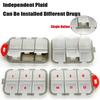 Convenient Travel Pill Organizer Dispenser Portable Pocket Pharmacy Medicine Box Small Case 10 Grids Storage Vitamin Fish Oil