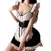 Elegant Maid Lingerie Set – Suspender, Backless, Small Chest Enhancing Design